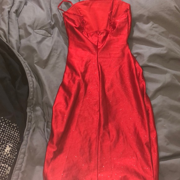 Glitter red, Honey and Rosie short dress xxs - Picture 2 of 3